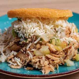 (2) Grilled Chicken Arepa (Fried) 3"
