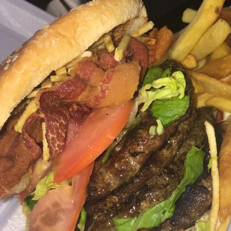 Indulge in Our Double Burger