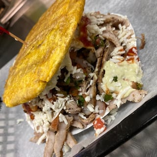 Patacon Chorizo al Grill